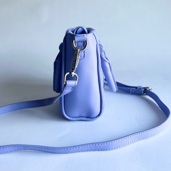 Steve Madden Lavender Polyurethane Quilted Leather Small Crossbody Shoulder Bag - Picture 4 of 15